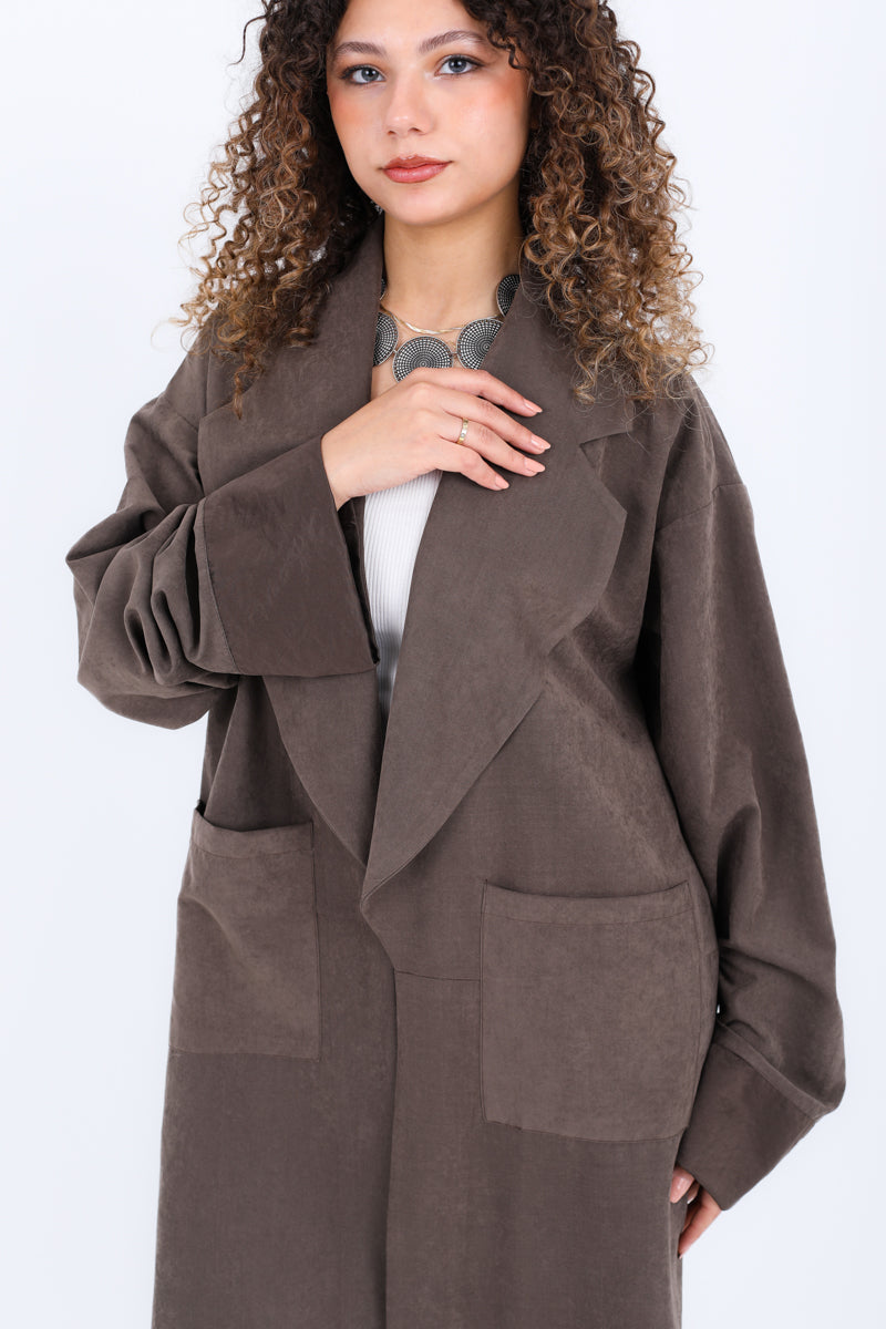 Long Blazer With Two Pockets