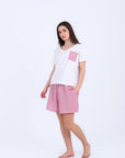 HS 104- Stripe Short Comfort Pajama Set