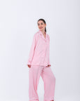 Hs 108-Soft Touch Long Sleeve Pajama Set