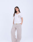 HS 103- Stripe Pants Comfort Pajama Set
