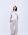 HS 103- Stripe Pants Comfort Pajama Set
