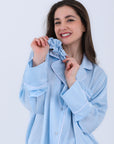 Hs 108-Soft Touch Long Sleeve Pajama Set