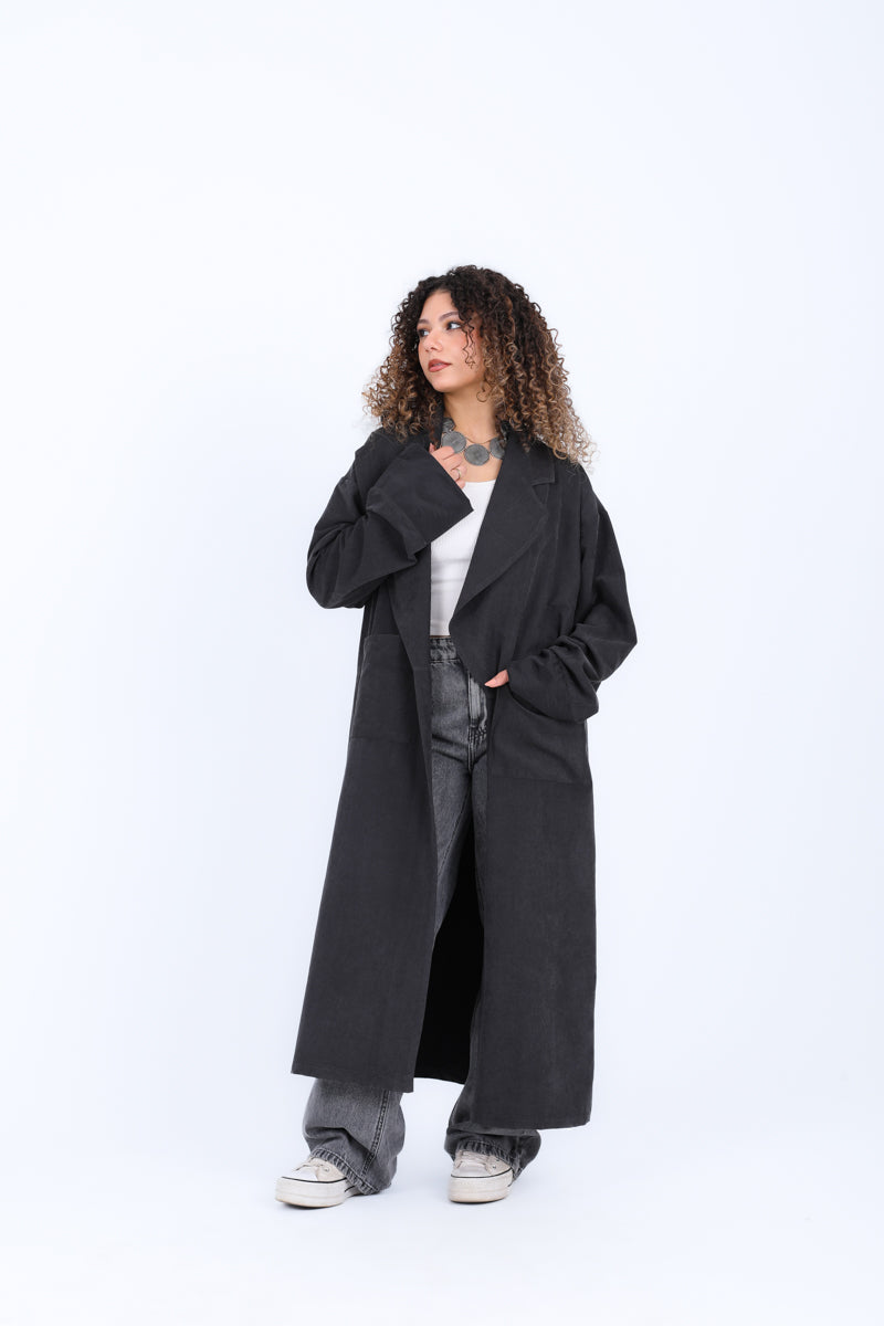 Long Blazer With Two Pockets