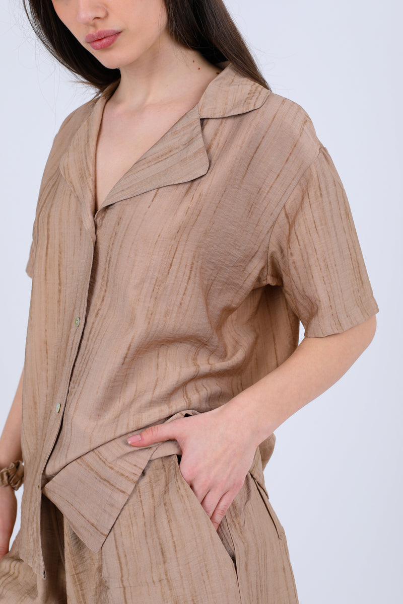 HS 101 - Solid Cotton Short Sleeve Night Suit Set