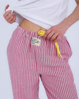 HS 103- Stripe Pants Comfort Pajama Set