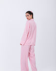 Hs 108-Soft Touch Long Sleeve Pajama Set