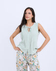 HS 107- Flowery Soft  Pants with Top