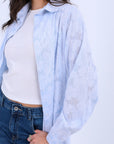 Cloud Bloom Shirt Dress