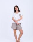 HS 104- Stripe Short Comfort Pajama Set