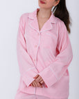 Hs 108-Soft Touch Long Sleeve Pajama Set