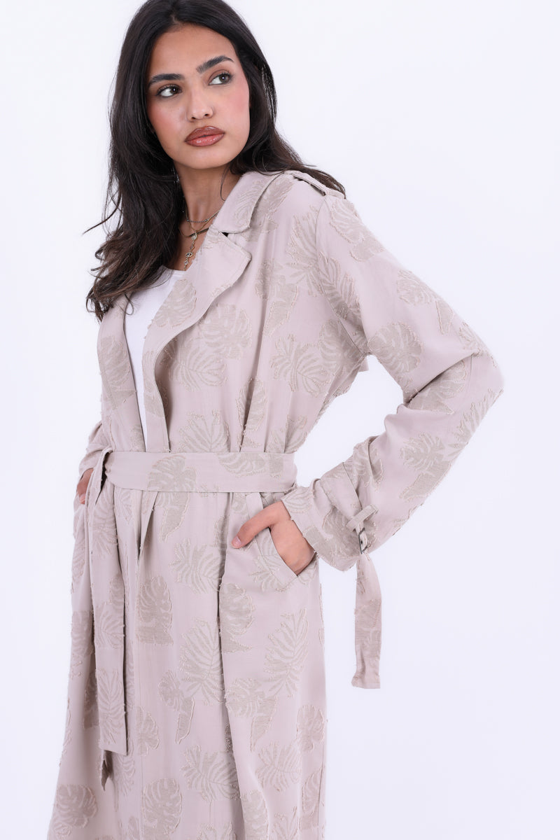 Blush Bloom Trench