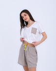 HS 104- Stripe Short Comfort Pajama Set