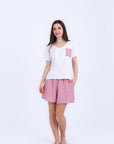 HS 104- Stripe Short Comfort Pajama Set
