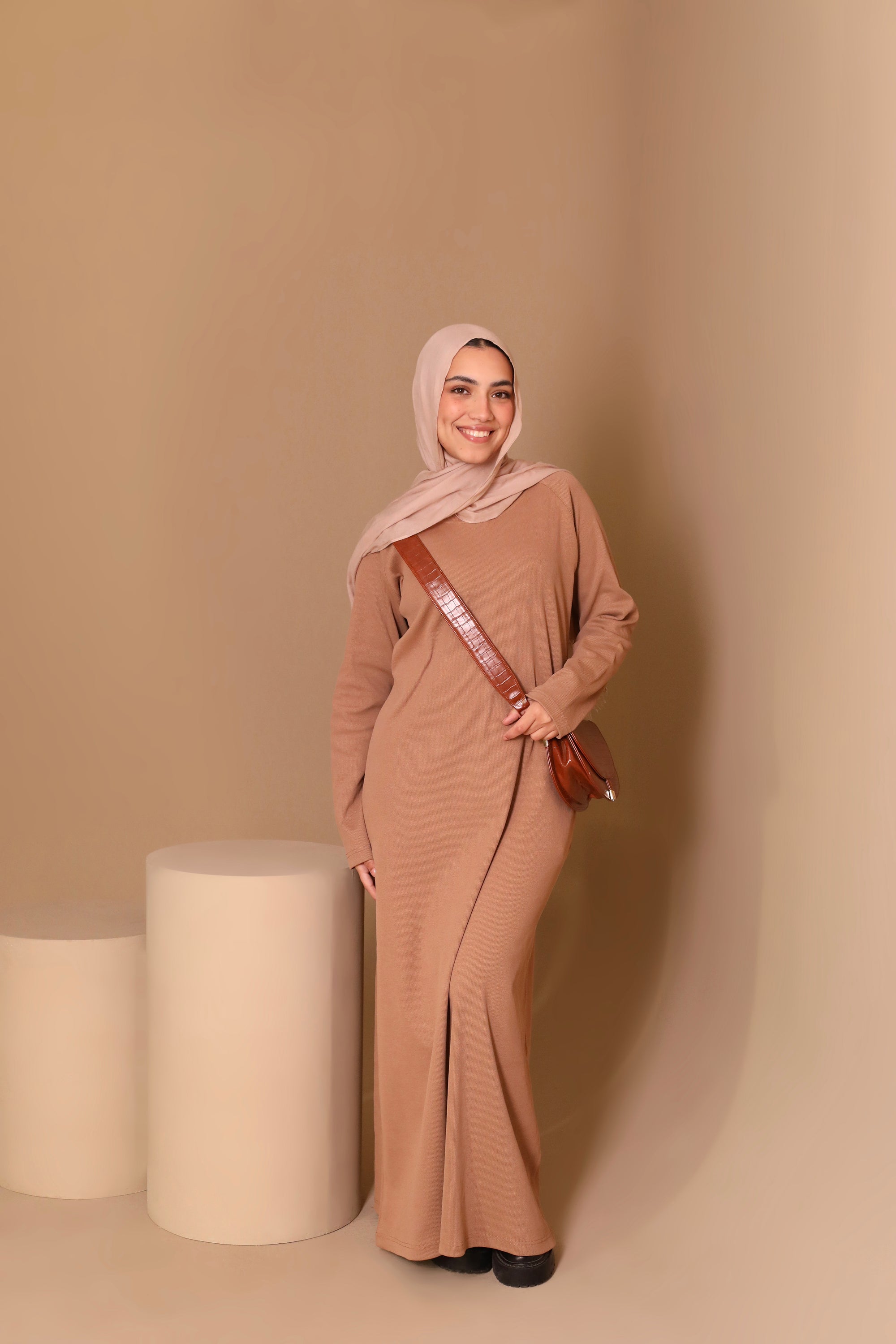 Long Sleeves Basic Dress