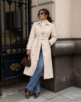 Belted Long Trench Coat