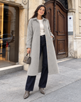 Belted Long Trench Coat
