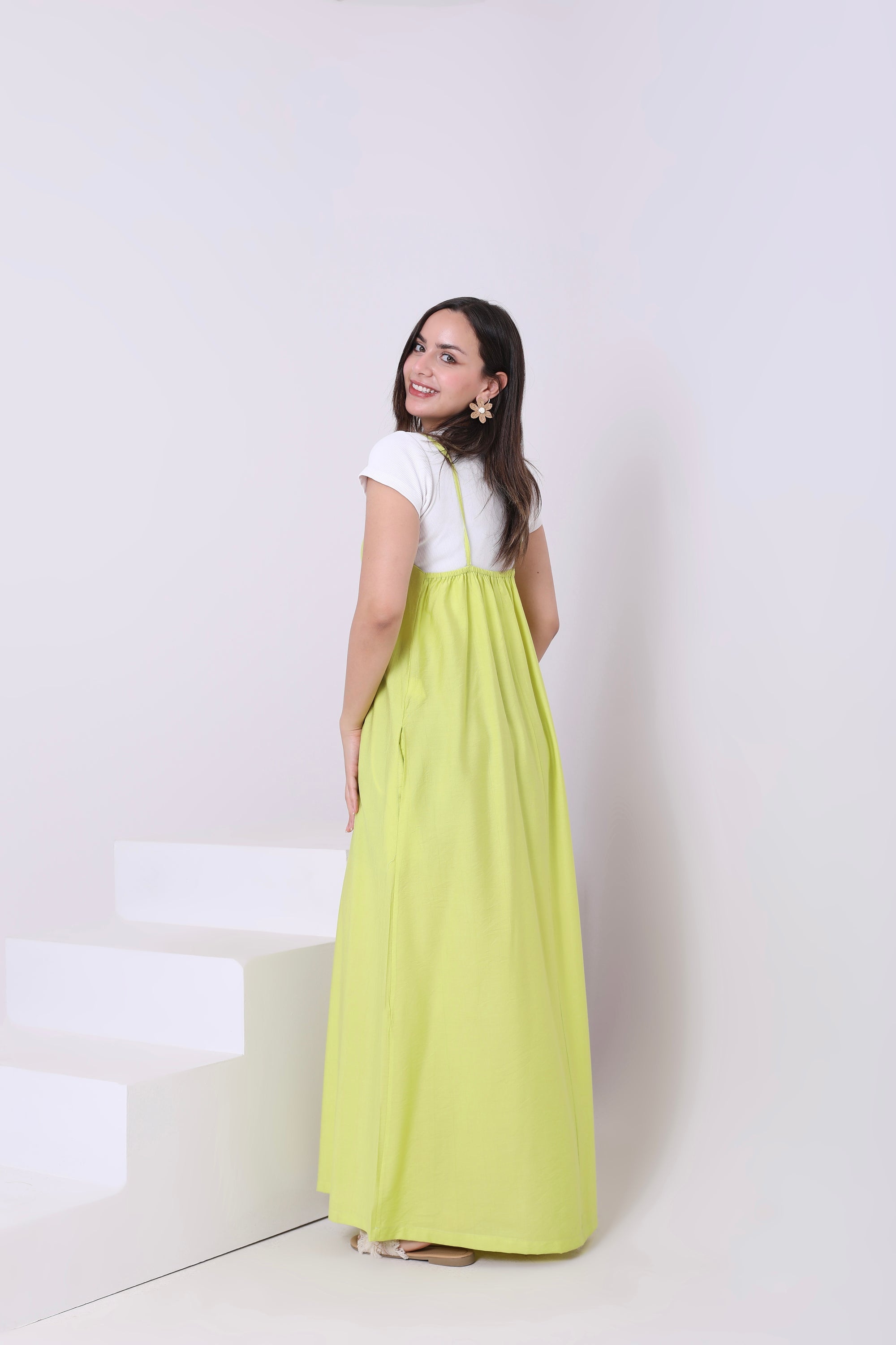 Sleeveless Linen Blend Dress