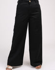 Wide Leg Gabardine Pants B13